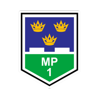 1 Brigade MP Coy (Ireland) (Coat of Arms) STICKER Vinyl Kiss-Cut Decal 2 Inch White - The Sticker Space