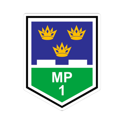 1 Brigade MP Coy (Ireland) (Coat of Arms) STICKER Vinyl Kiss-Cut Decal 4 Inch White - The Sticker Space