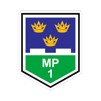 1 Brigade MP Coy (Ireland) (Coat of Arms) STICKER Vinyl Kiss-Cut Decal 6 Inch White - The Sticker Space