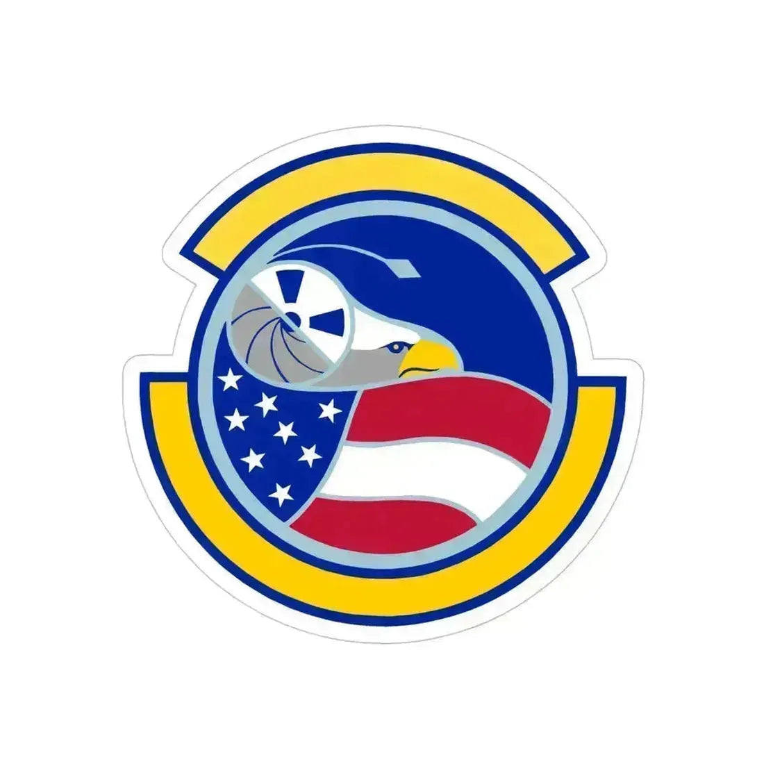 1 Combat Camera Squadron (U.S. Air Force) REVERSE PRINT Transparent Die-Cut STICKER 6 Inch Die-Cut Transparent - The Sticker Space