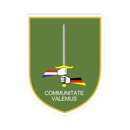 1 GE-NL Corps (Germany) (Coat of Arms) STICKER Vinyl Kiss-Cut Decal 3 Inch White - The Sticker Space