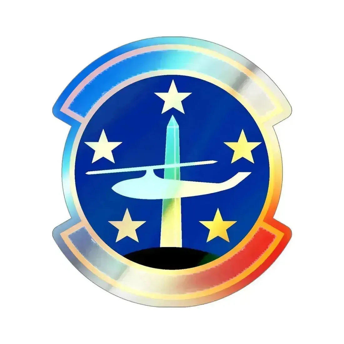 1 Helicopter Squadron (U.S. Air Force) Holographic STICKER Die-Cut Vinyl Decal 4 Inch Holographic - The Sticker Space