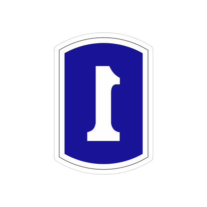 1 Infantry Brigade (U.S. Army) REVERSE PRINT Transparent STICKER-3" × 3"-The Sticker Space