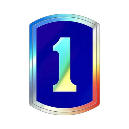 1 Infantry Brigade (U.S. Army) Holographic STICKER Die-Cut Vinyl Decal 5 Inch Holographic - The Sticker Space