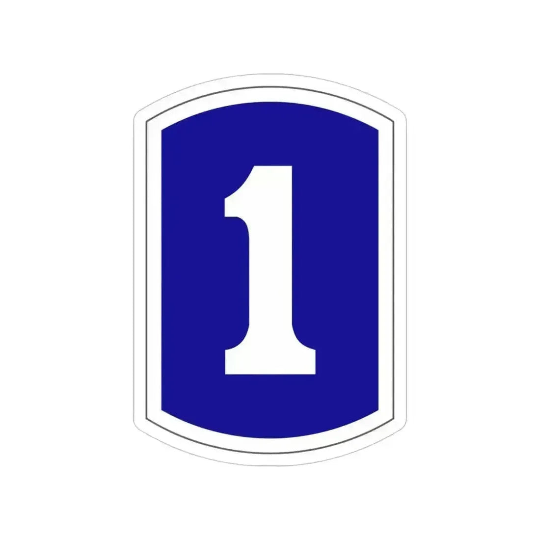 1 Infantry Brigade (U.S. Army) Transparent STICKER Die-Cut Vinyl Decal 5 Inch - The Sticker Space