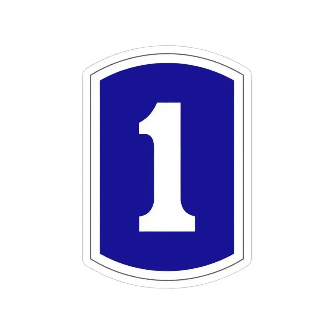1 Infantry Brigade (U.S. Army) Transparent STICKER Die-Cut Vinyl Decal 5 Inch - The Sticker Space