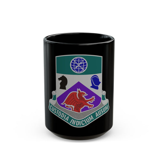 1 Information Operations Battalion 2 (U.S. Army) Black Coffee Mug-15oz-The Sticker Space