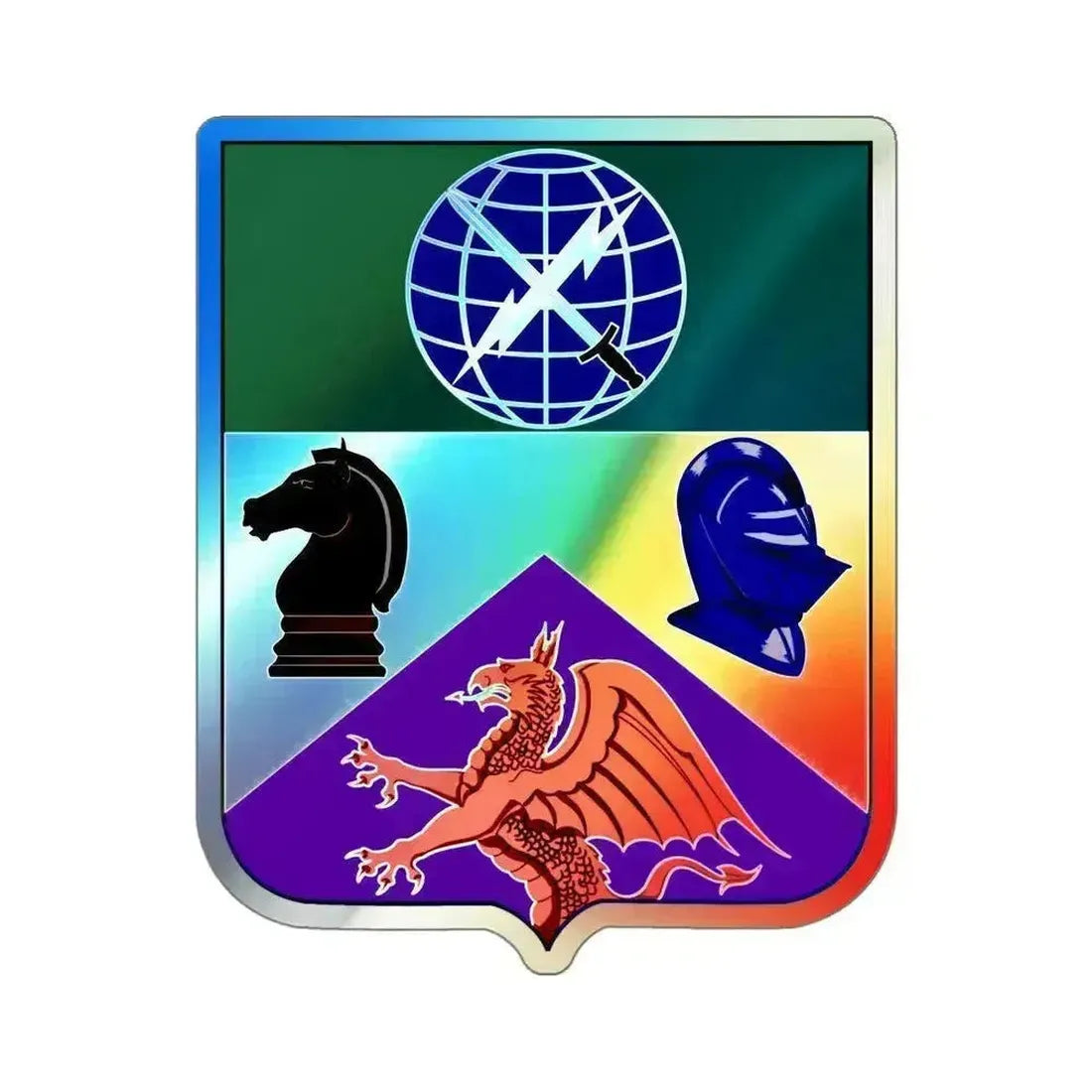 1 Information Operations Battalion 3 (U.S. Army) Holographic STICKER Die-Cut Vinyl Decal 6 Inch Holographic - The Sticker Space