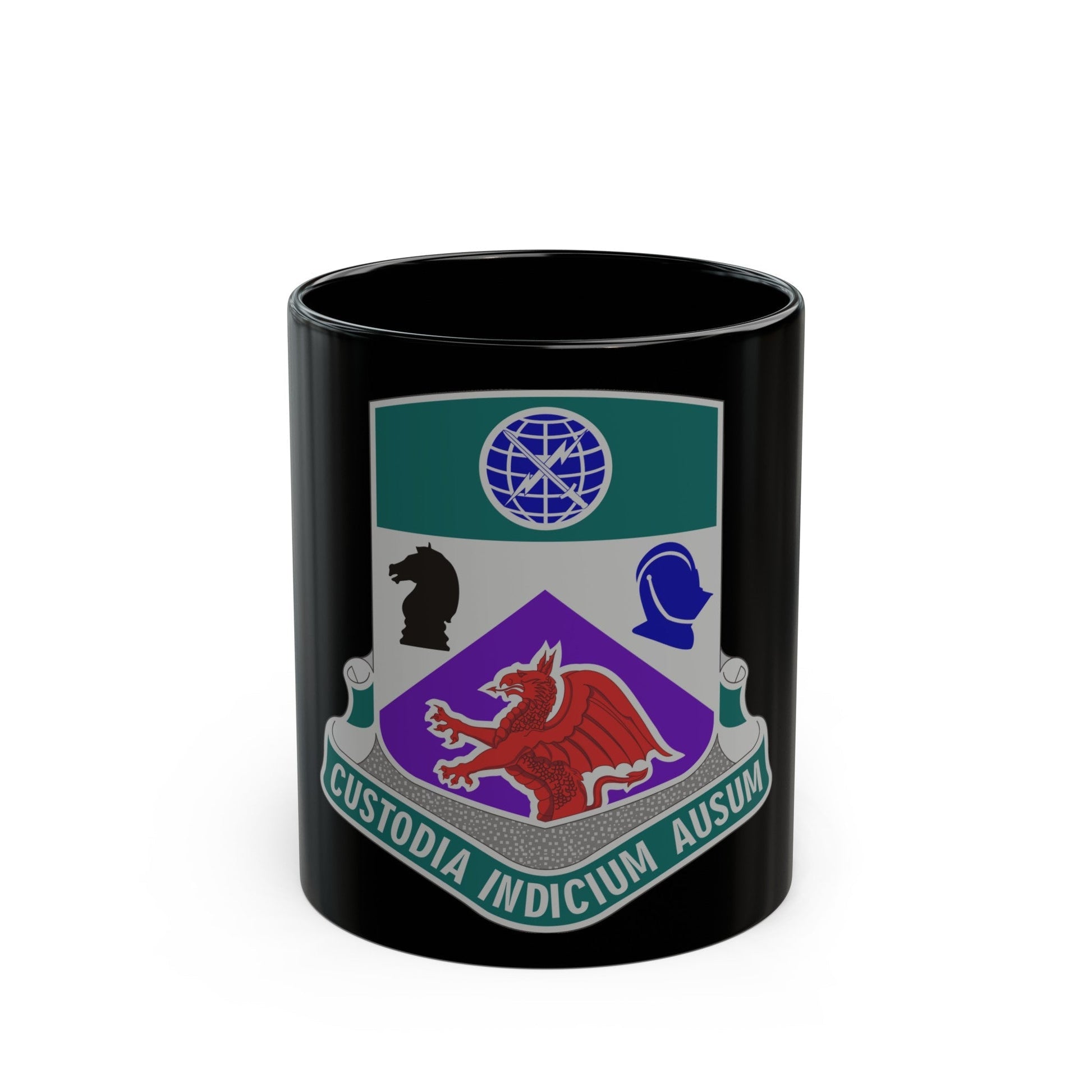 1 Information Operations Battalion (U.S. Army) Black Coffee Mug-11oz-The Sticker Space