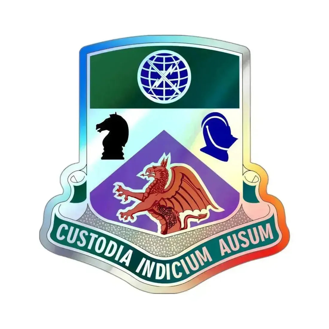 1 Information Operations Battalion (U.S. Army) Holographic STICKER Die-Cut Vinyl Decal 3 Inch Holographic - The Sticker Space