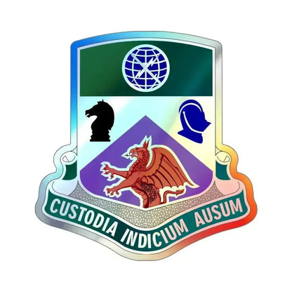 1 Information Operations Battalion (U.S. Army) Holographic STICKER Die-Cut Vinyl Decal 4 Inch Holographic - The Sticker Space