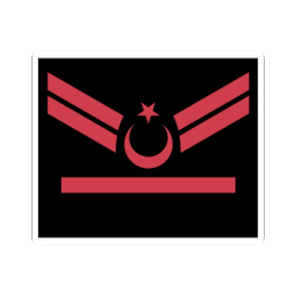 1 Kademeli Uzman Çavuş rütbe (Turkey) (Military Rank) STICKER Vinyl Kiss-Cut Decal 2 Inch White - The Sticker Space