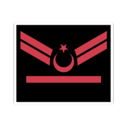 1 Kademeli Uzman Çavuş rütbe (Turkey) (Military Rank) STICKER Vinyl Kiss-Cut Decal 3 Inch White - The Sticker Space