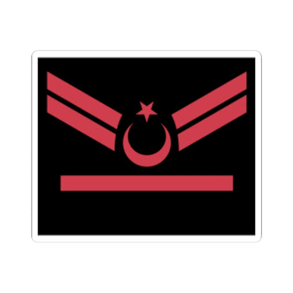 1 Kademeli Uzman Çavuş rütbe (Turkey) (Military Rank) STICKER Vinyl Kiss-Cut Decal 6 Inch White - The Sticker Space