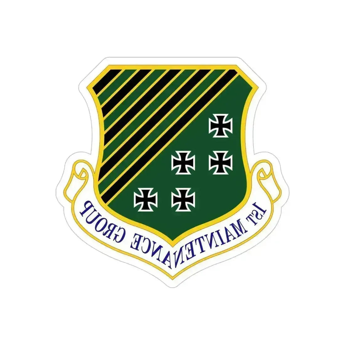 1 Maintenance Group ACC (U.S. Air Force) REVERSE PRINT Transparent Die-Cut STICKER - The Sticker Space