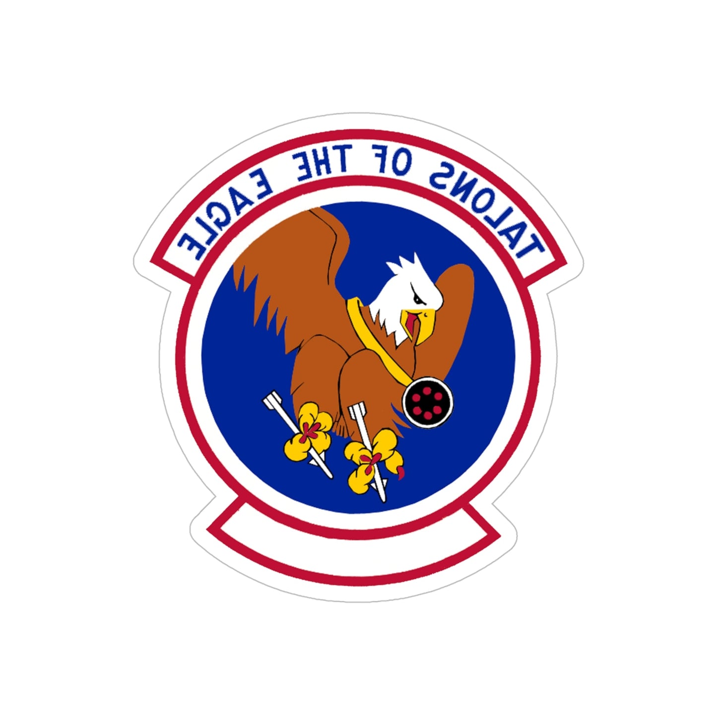 1 Munitions Squadron ACC (U.S. Air Force) REVERSE PRINT Transparent STICKER-6" × 6"-The Sticker Space