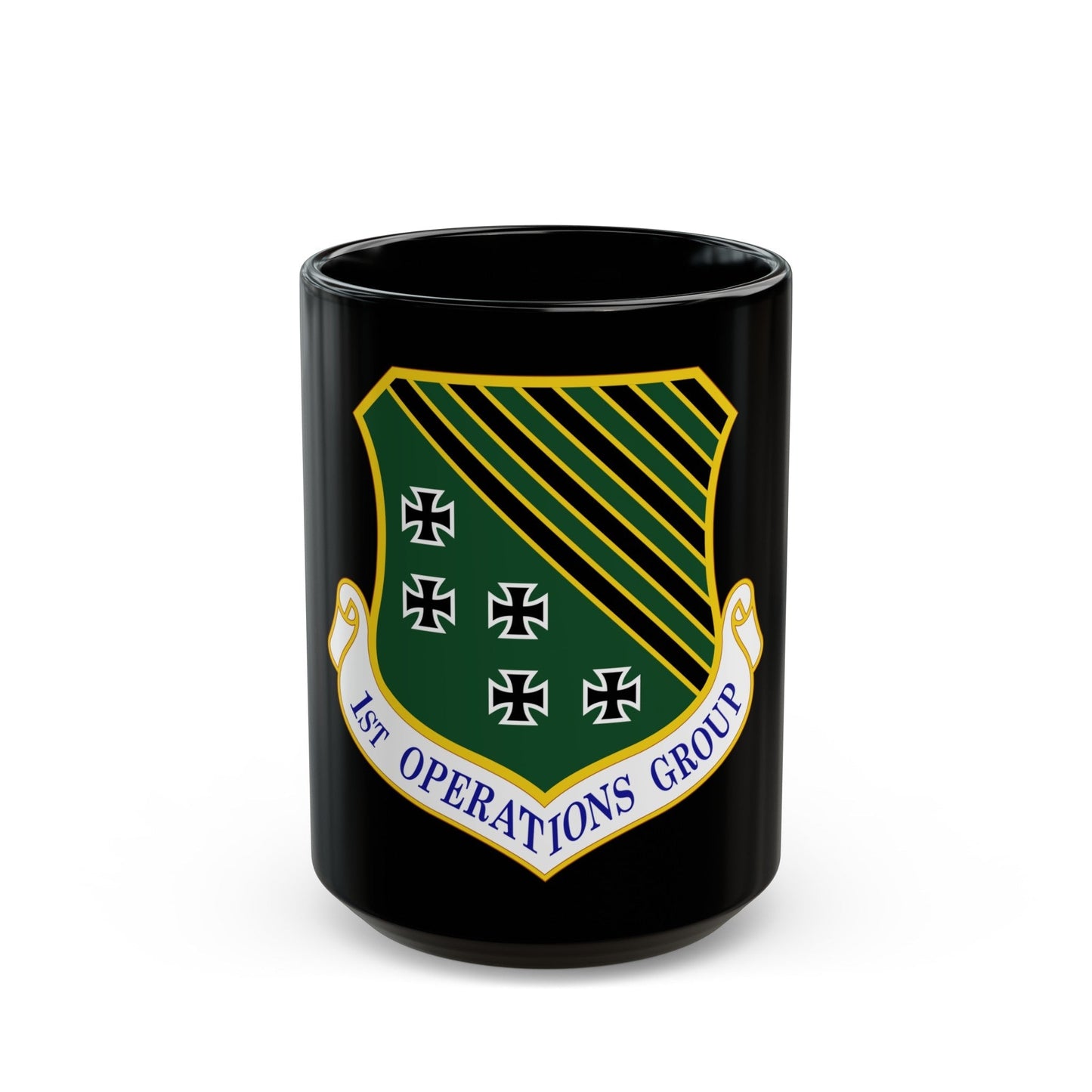 1 Operations Group ACC (U.S. Air Force) Black Coffee Mug-15oz-The Sticker Space