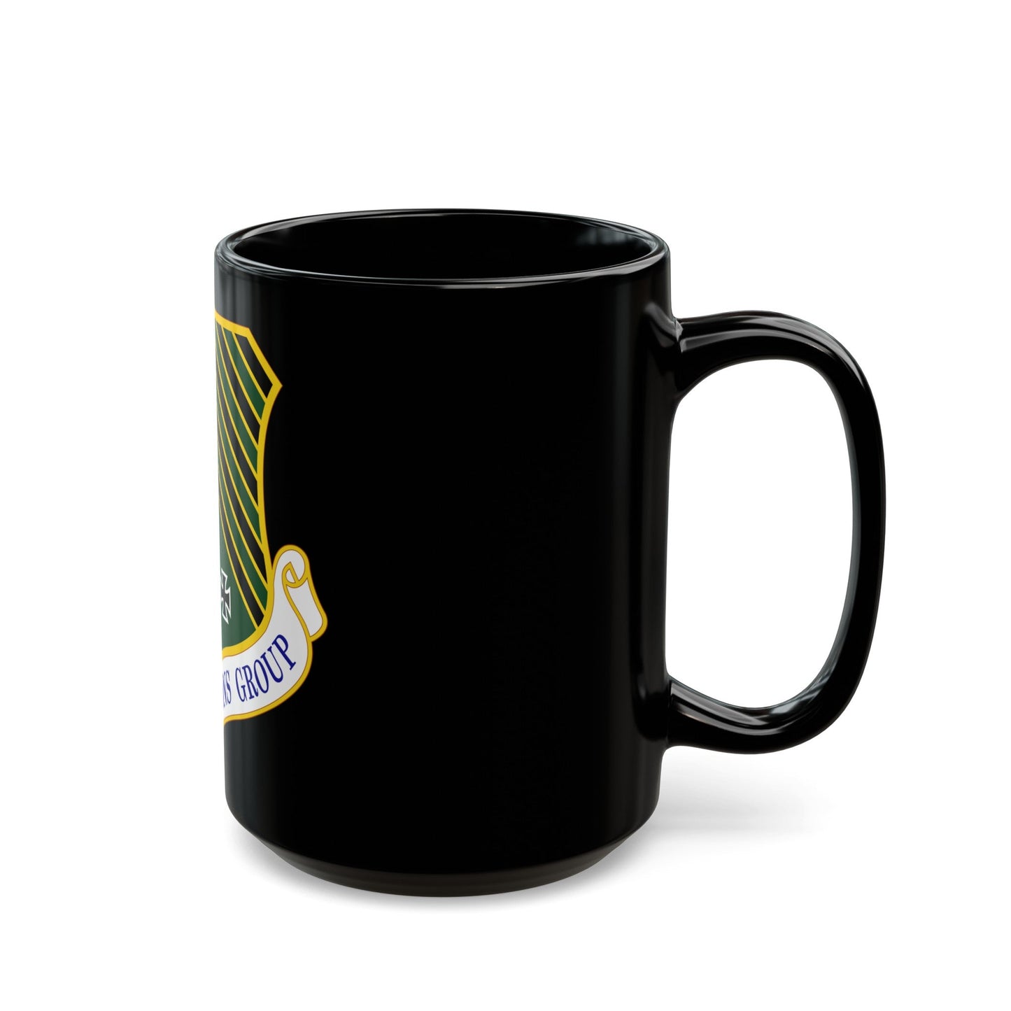 1 Operations Group ACC (U.S. Air Force) Black Coffee Mug-The Sticker Space