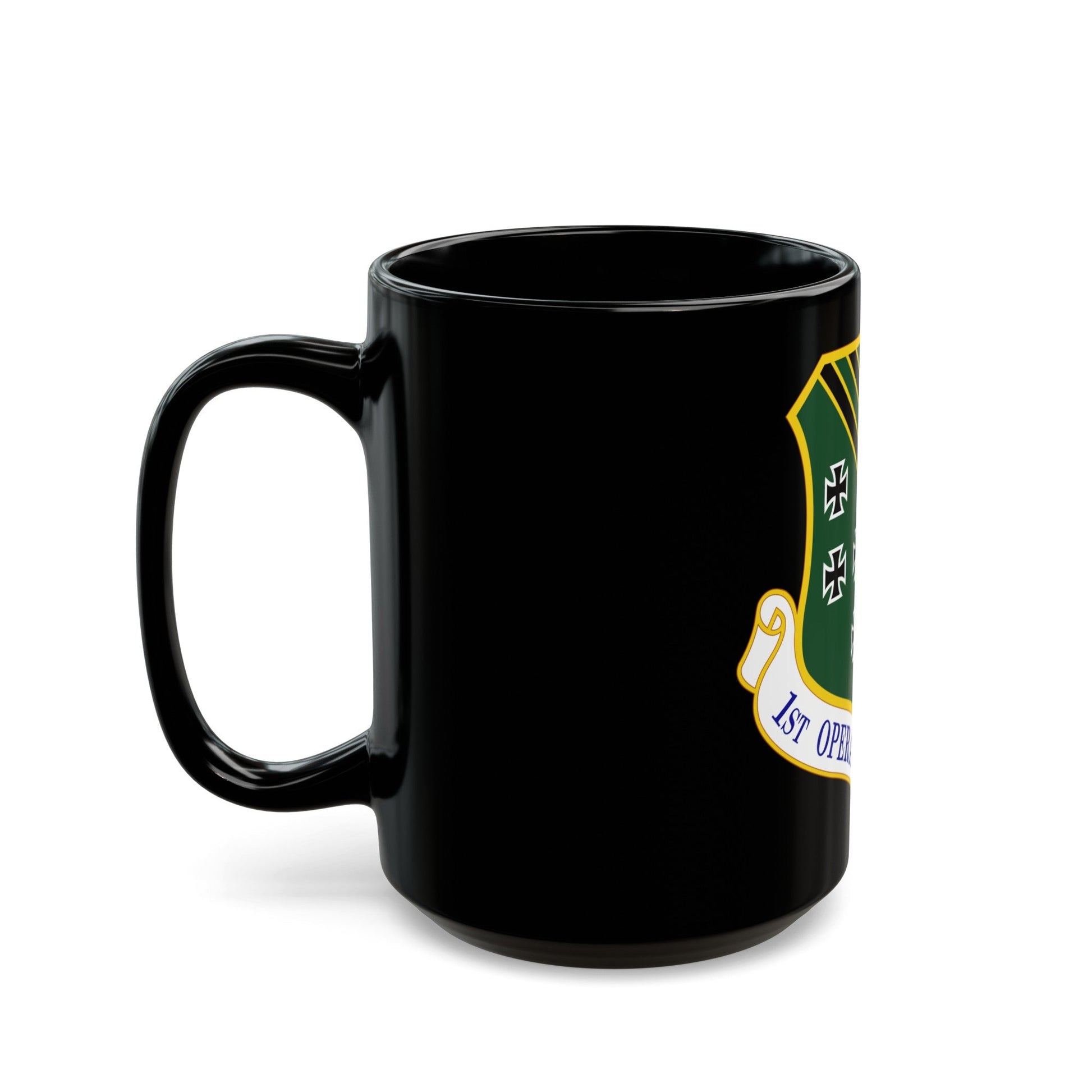 1 Operations Group ACC (U.S. Air Force) Black Coffee Mug-The Sticker Space