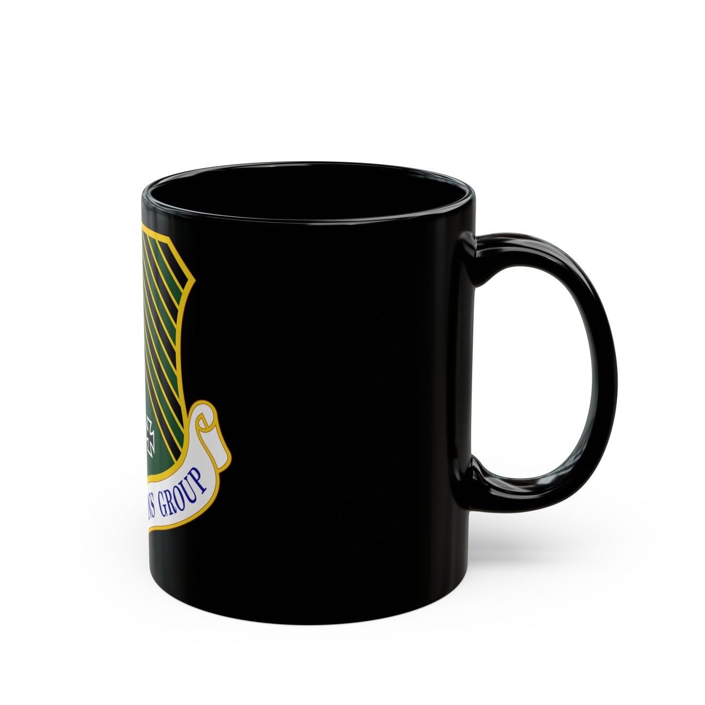 1 Operations Group ACC (U.S. Air Force) Black Coffee Mug-The Sticker Space