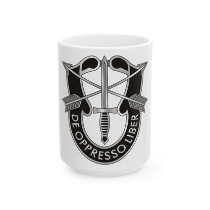 1 Special Forces (U.S. Army) White Coffee Mug-15oz-The Sticker Space