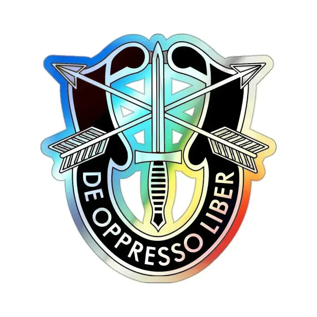 1 Special Forces (U.S. Army) Holographic STICKER Die-Cut Vinyl Decal - The Sticker Space