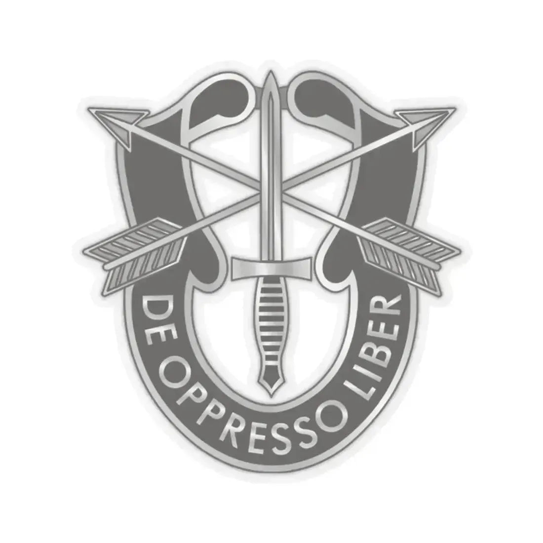 1 Special Forces (U.S. Army) STICKER Vinyl Kiss-Cut Decal 2 Inch Transparent - The Sticker Space