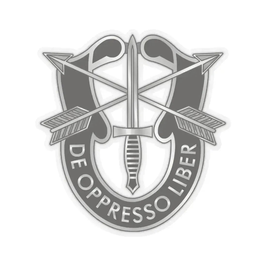 1 Special Forces (U.S. Army) STICKER Vinyl Kiss-Cut Decal 3 Inch Transparent - The Sticker Space