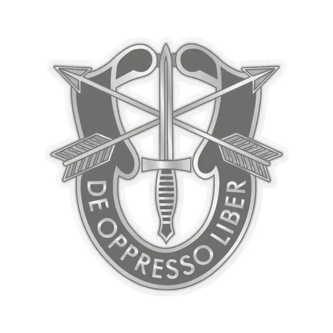 1 Special Forces (U.S. Army) STICKER Vinyl Kiss-Cut Decal 4 Inch Transparent - The Sticker Space