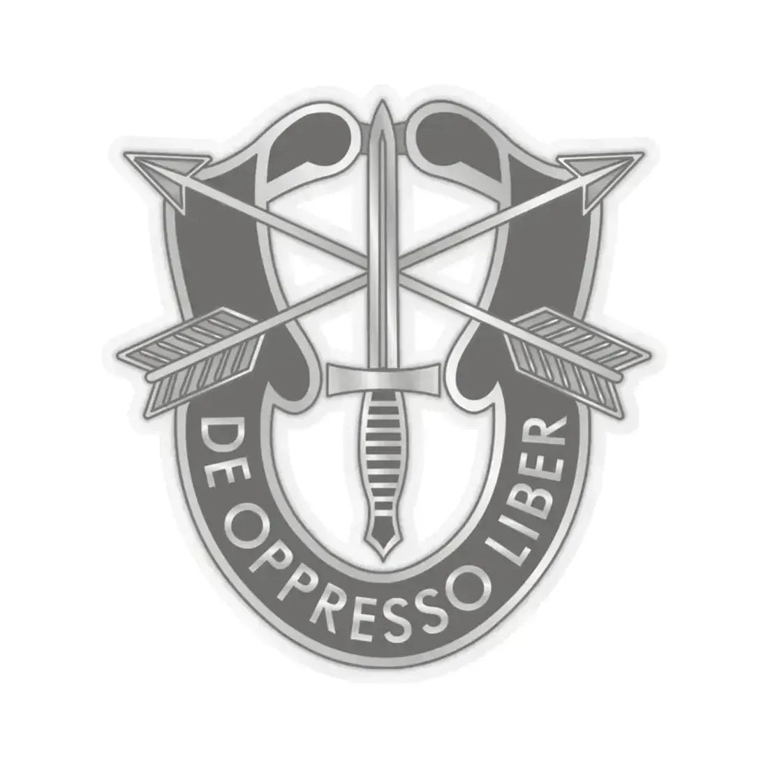 1 Special Forces (U.S. Army) STICKER Vinyl Kiss-Cut Decal 6 Inch Transparent - The Sticker Space