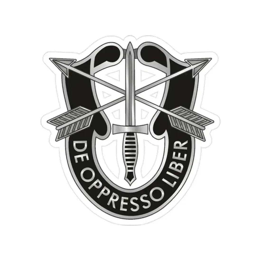 1 Special Forces (U.S. Army) Transparent STICKER Die-Cut Vinyl Decal 2 Inch - The Sticker Space