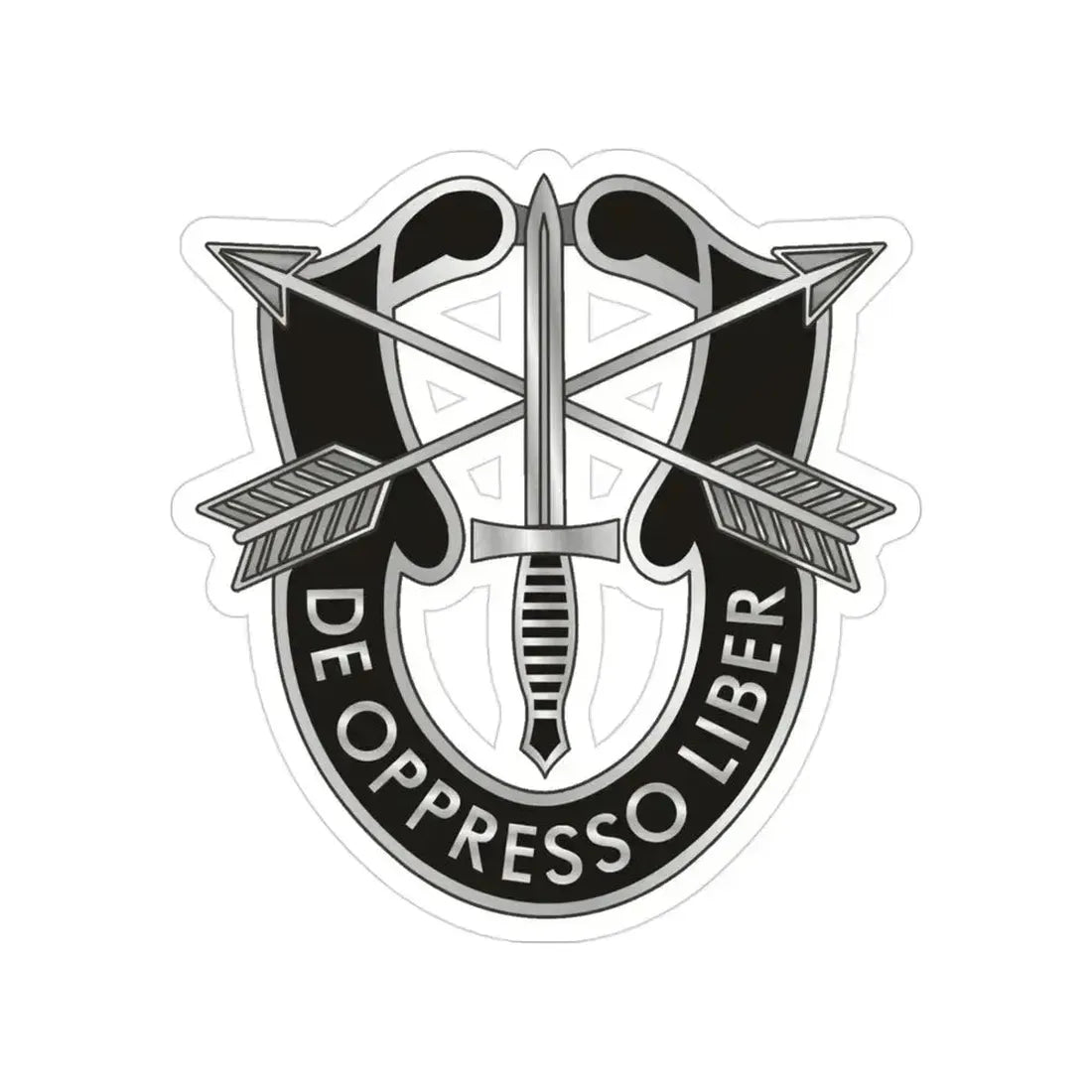 1 Special Forces (U.S. Army) Transparent STICKER Die-Cut Vinyl Decal 3 Inch - The Sticker Space