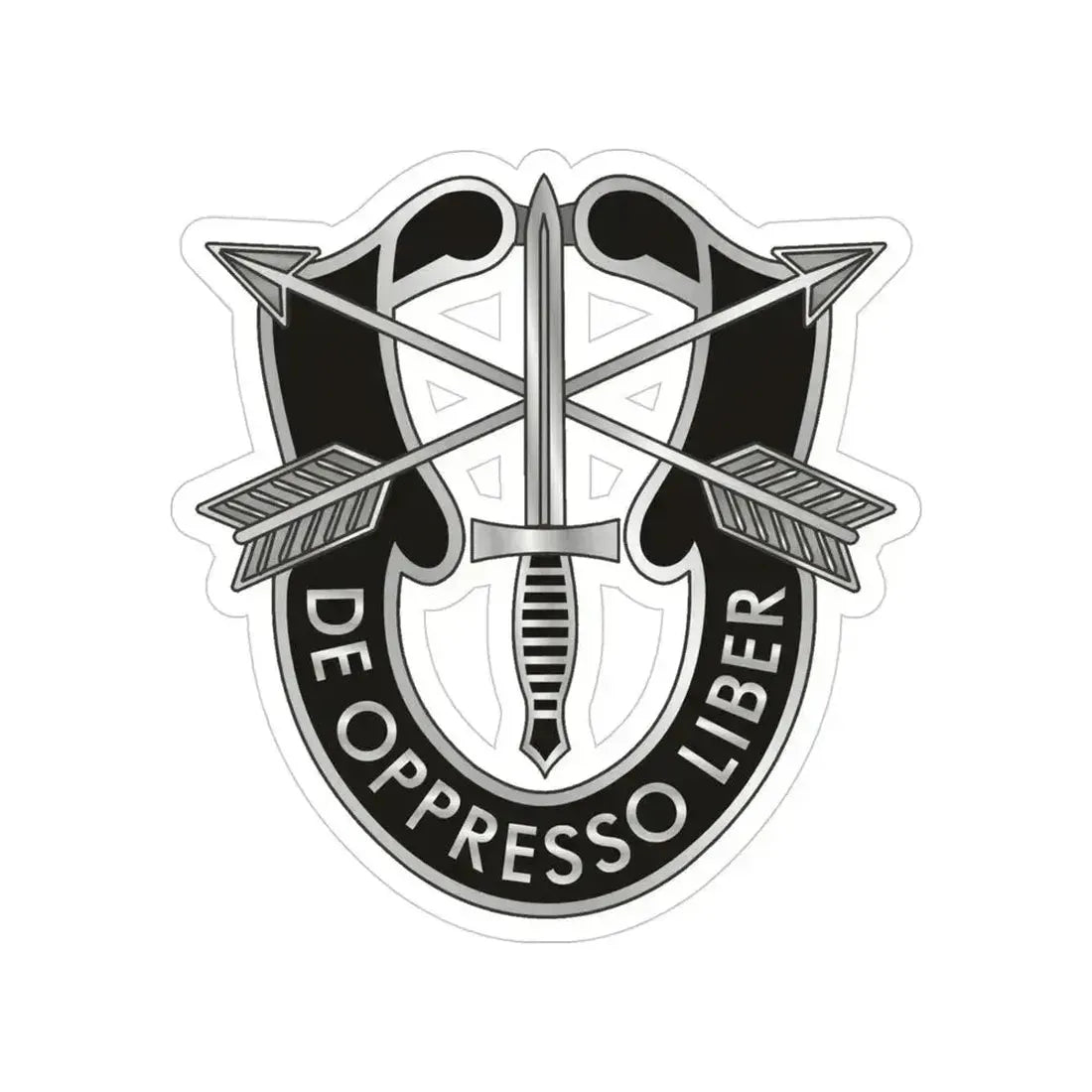 1 Special Forces (U.S. Army) Transparent STICKER Die-Cut Vinyl Decal 4 Inch - The Sticker Space