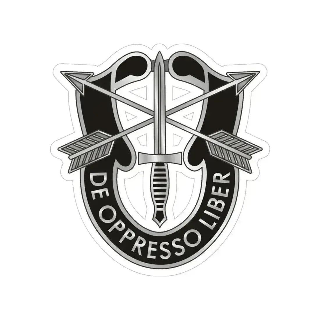 1 Special Forces (U.S. Army) Transparent STICKER Die-Cut Vinyl Decal 5 Inch - The Sticker Space