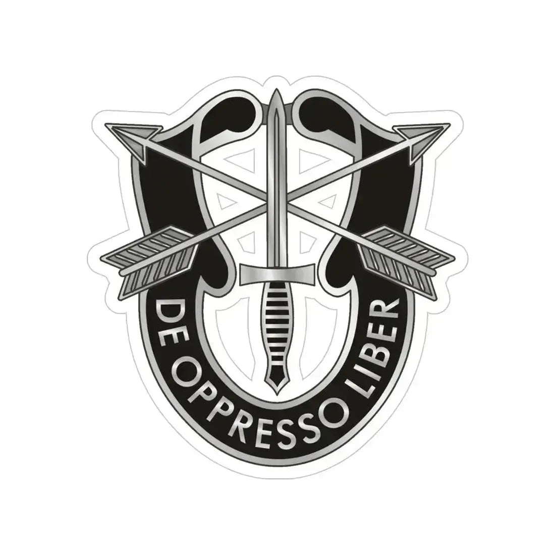 1 Special Forces (U.S. Army) Transparent STICKER Die-Cut Vinyl Decal 5 Inch - The Sticker Space