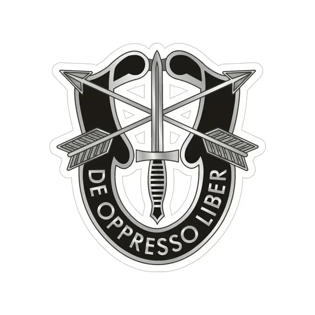 1 Special Forces (U.S. Army) Transparent STICKER Die-Cut Vinyl Decal 6 Inch - The Sticker Space