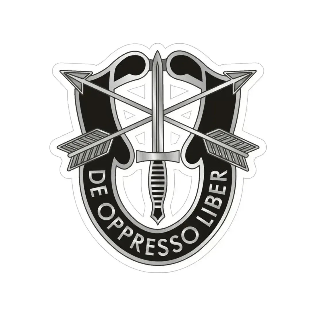 1 Special Forces (U.S. Army) Transparent STICKER Die-Cut Vinyl Decal 6 Inch - The Sticker Space