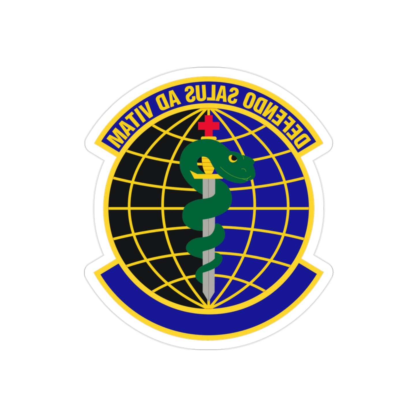 1 Special Operations Operational Medical Readiness Squadron (U.S. Air Force) REVERSE PRINT Transparent STICKER-2" × 2"-The Sticker Space