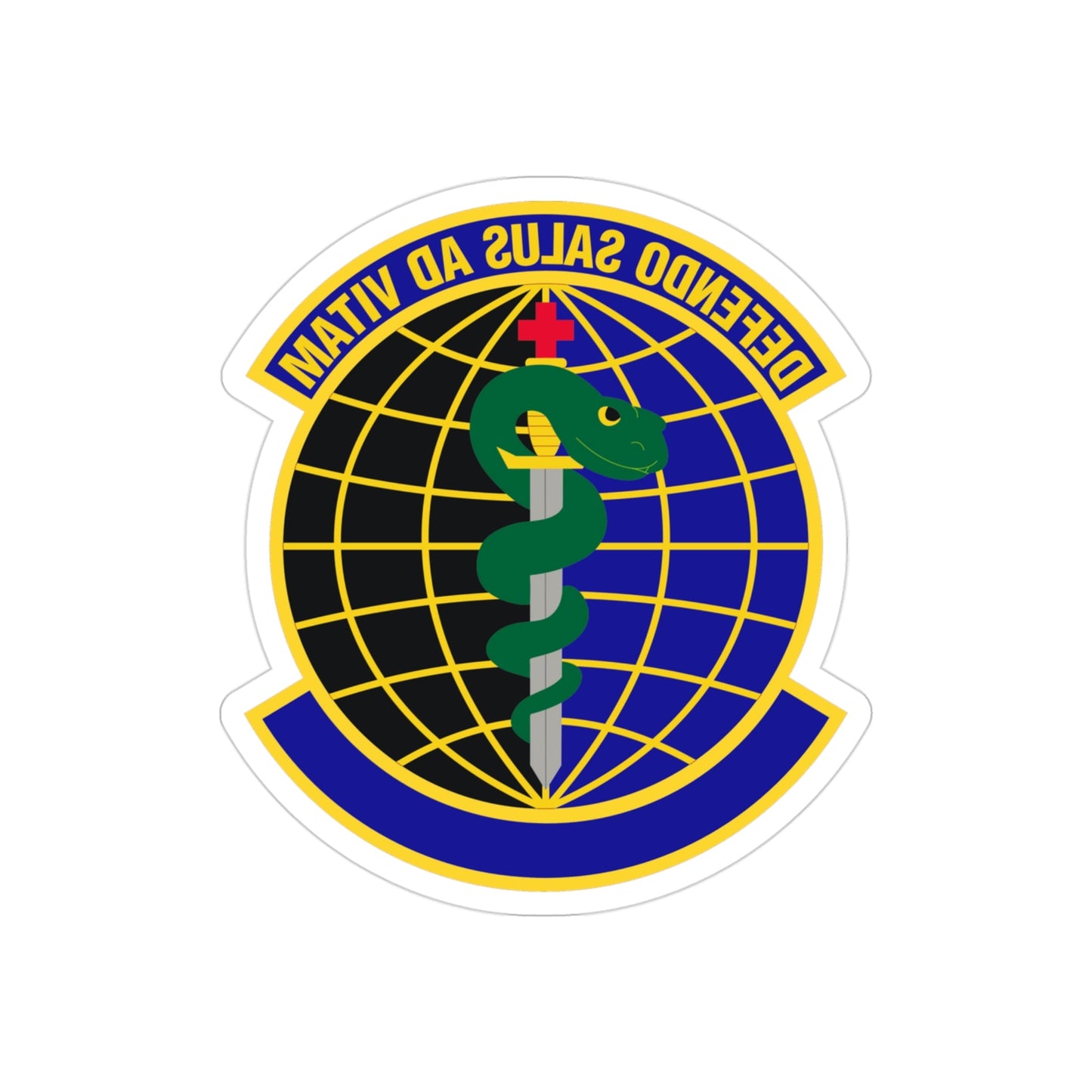 1 Special Operations Operational Medical Readiness Squadron (U.S. Air Force) REVERSE PRINT Transparent STICKER-3" × 3"-The Sticker Space