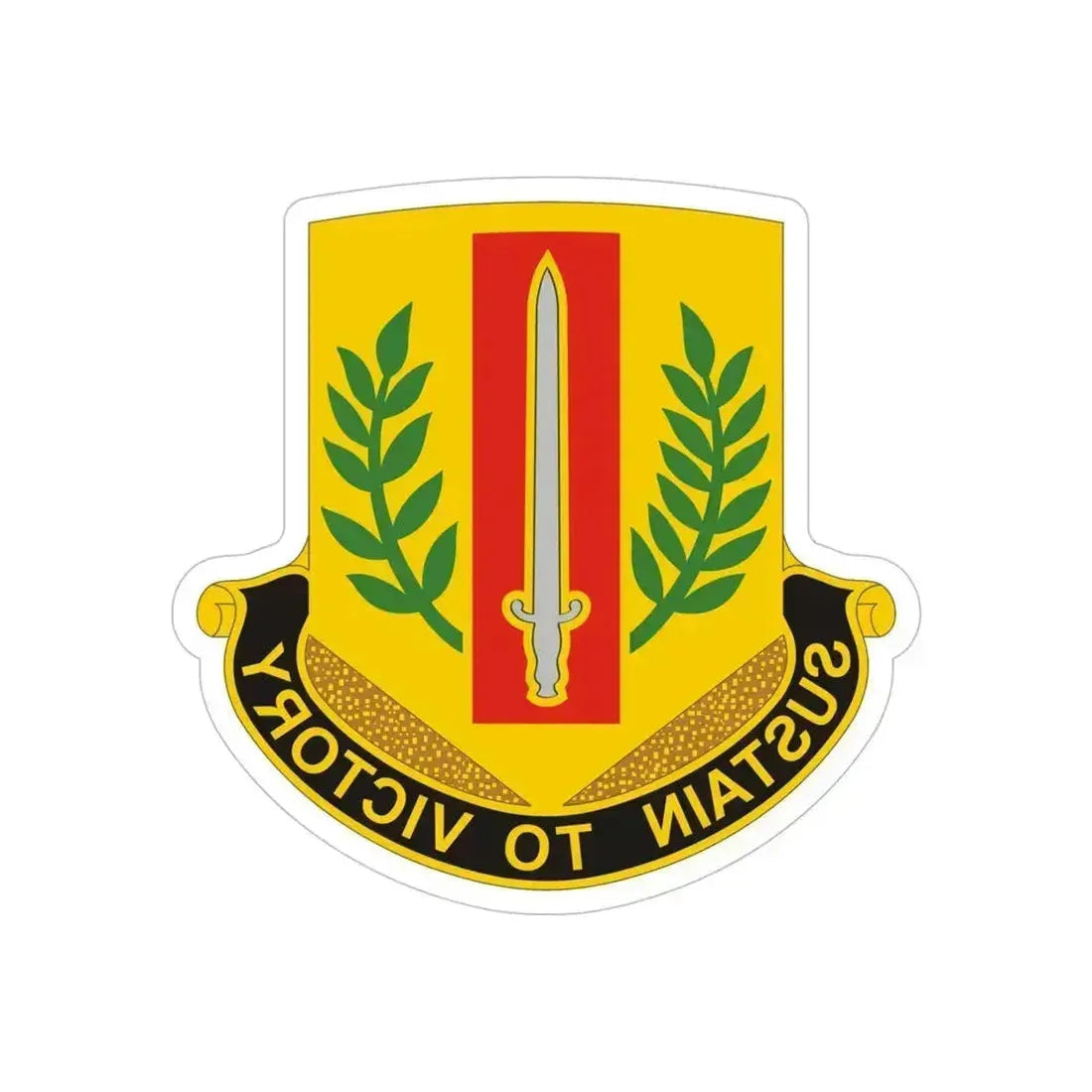 1 Sustainment Brigade 2 (U.S. Army) REVERSE PRINT Transparent Die-Cut STICKER 5 Inch Die-Cut Transparent - The Sticker Space