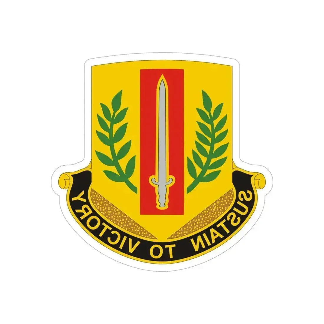 1 Sustainment Brigade 2 (U.S. Army) REVERSE PRINT Transparent Die-Cut STICKER - The Sticker Space
