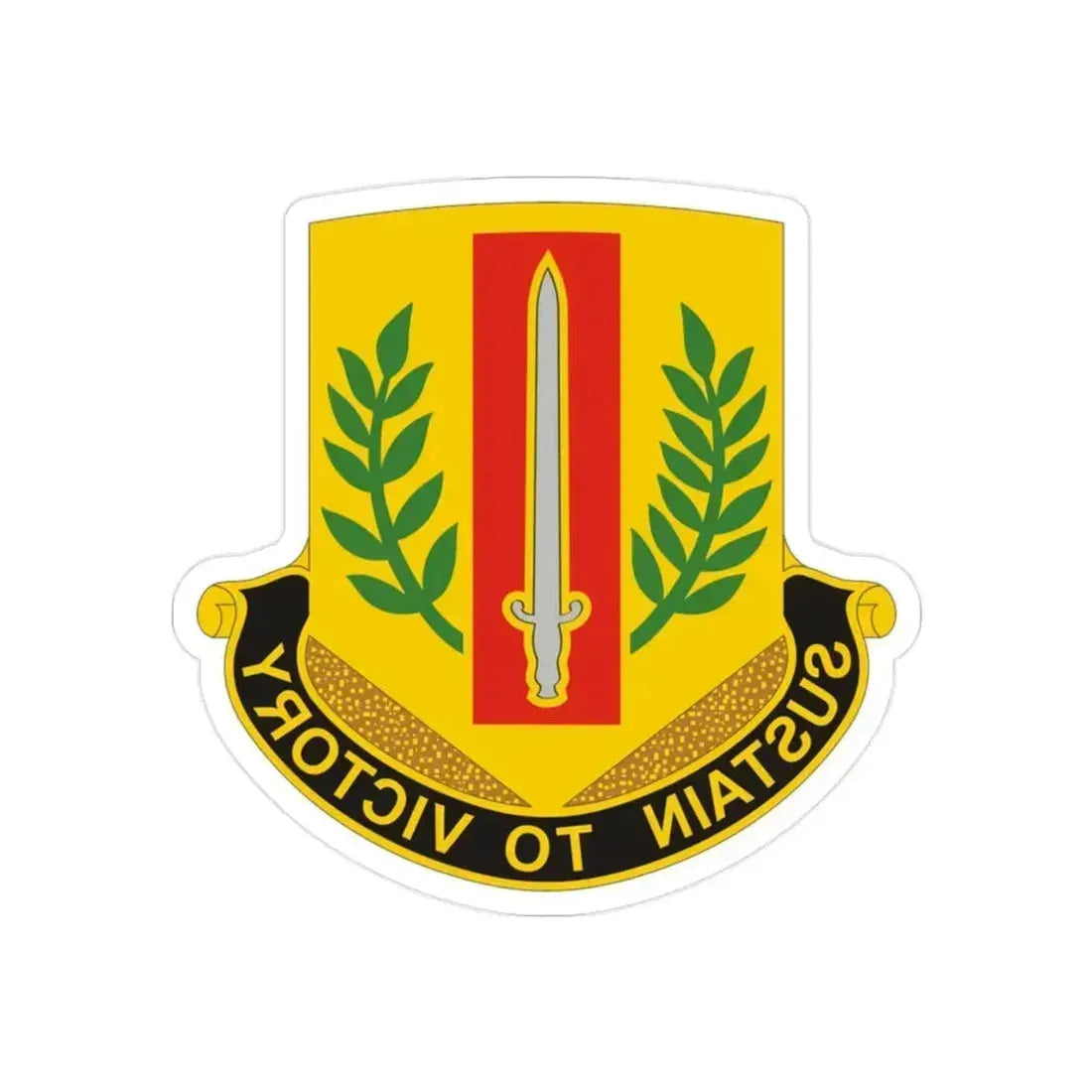 1 Sustainment Brigade 2 (U.S. Army) REVERSE PRINT Transparent Die-Cut STICKER - The Sticker Space