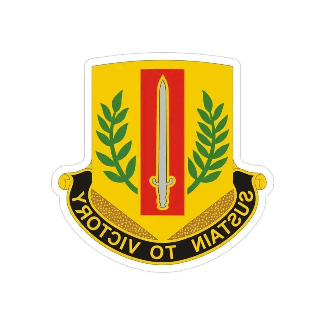 1 Sustainment Brigade 2 (U.S. Army) REVERSE PRINT Transparent Die-Cut STICKER - The Sticker Space
