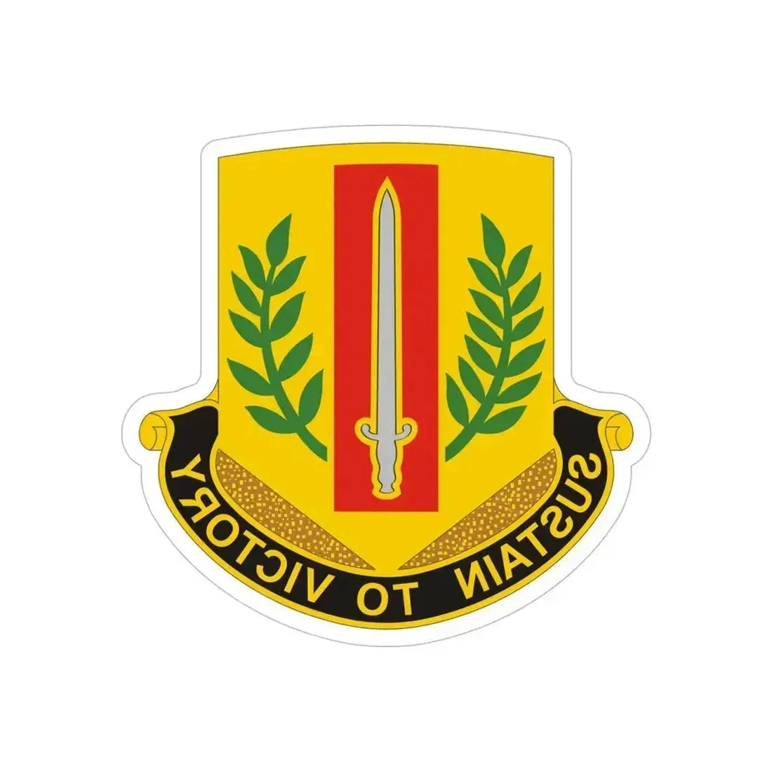 1 Sustainment Brigade 2 (U.S. Army) REVERSE PRINT Transparent Die-Cut STICKER - The Sticker Space