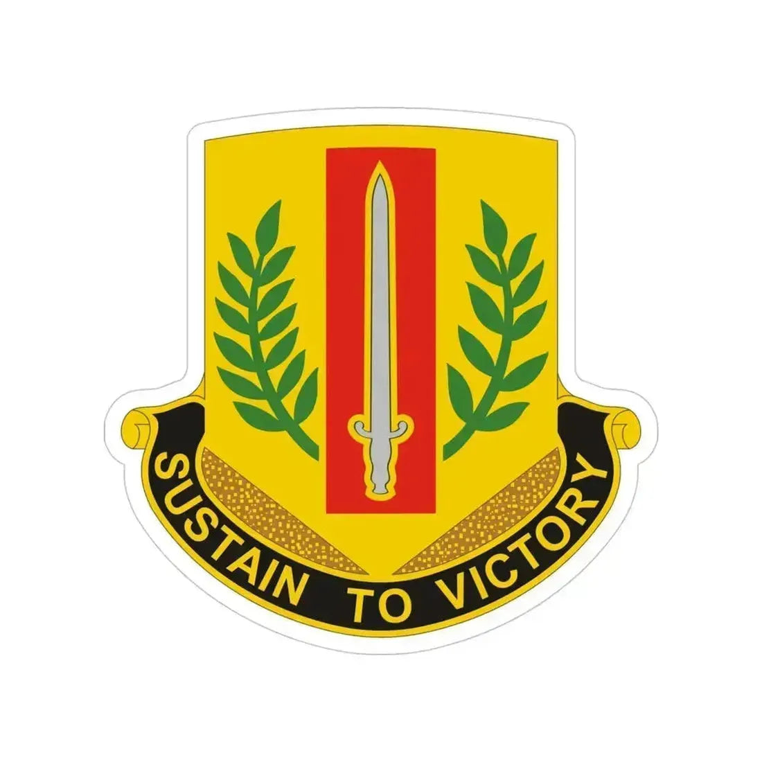 1 Sustainment Brigade 2 (U.S. Army) Transparent STICKER Die-Cut Vinyl Decal 4 Inch - The Sticker Space
