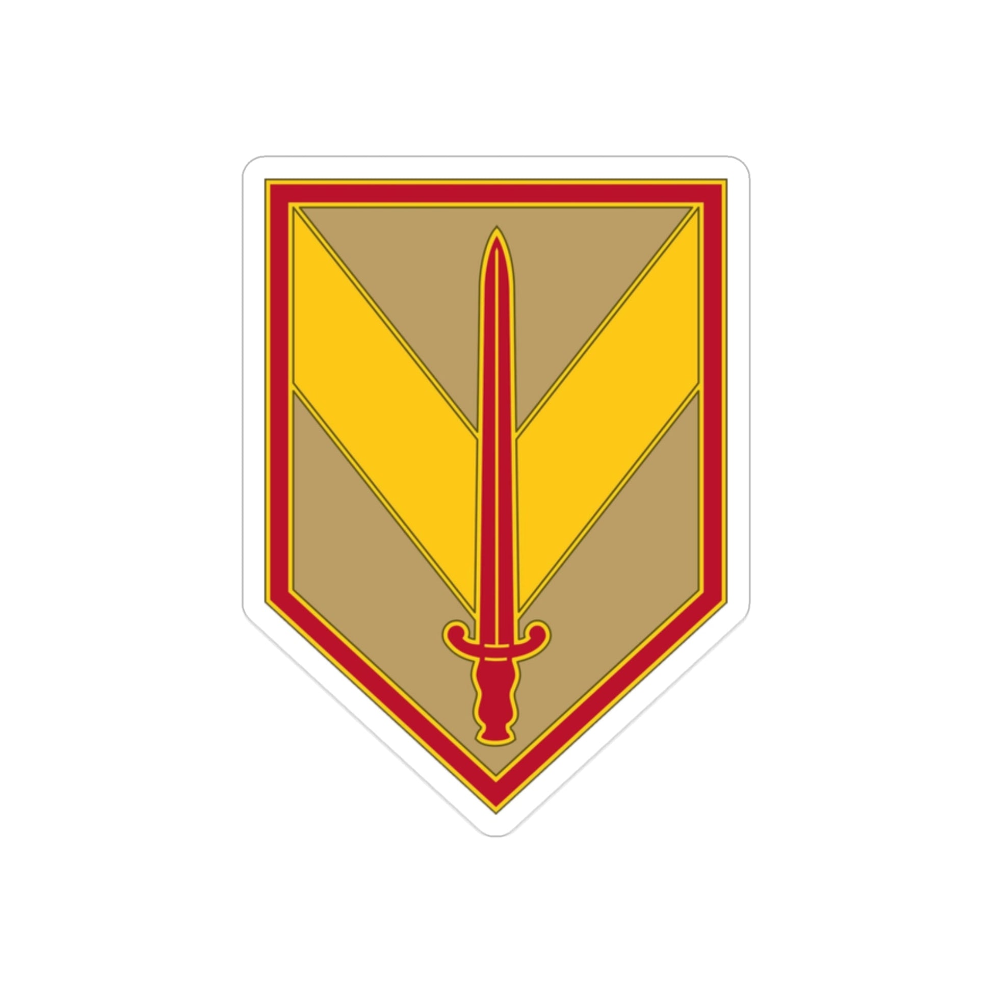 1 Sustainment Brigade 3 (U.S. Army) REVERSE PRINT Transparent STICKER-2" × 2"-The Sticker Space