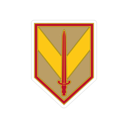 1 Sustainment Brigade 3 (U.S. Army) REVERSE PRINT Transparent STICKER-2" × 2"-The Sticker Space