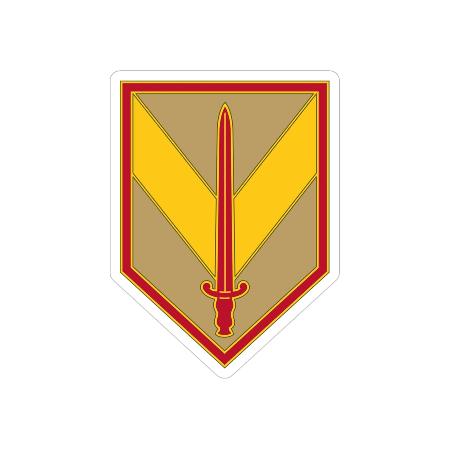 1 Sustainment Brigade 3 (U.S. Army) REVERSE PRINT Transparent STICKER-3" × 3"-The Sticker Space