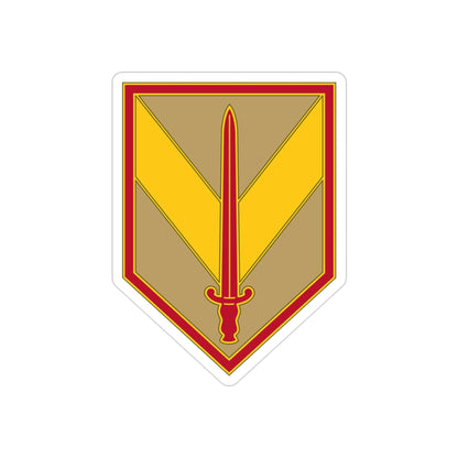 1 Sustainment Brigade 3 (U.S. Army) REVERSE PRINT Transparent STICKER-3" × 3"-The Sticker Space