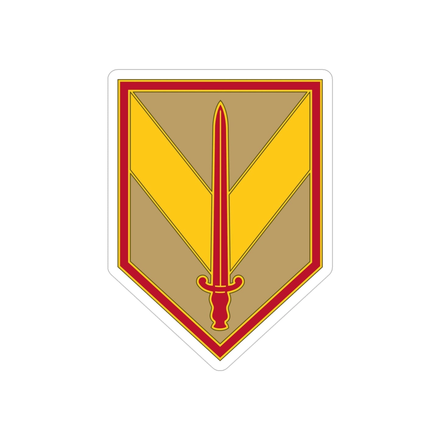 1 Sustainment Brigade 3 (U.S. Army) REVERSE PRINT Transparent STICKER-4" × 4"-The Sticker Space